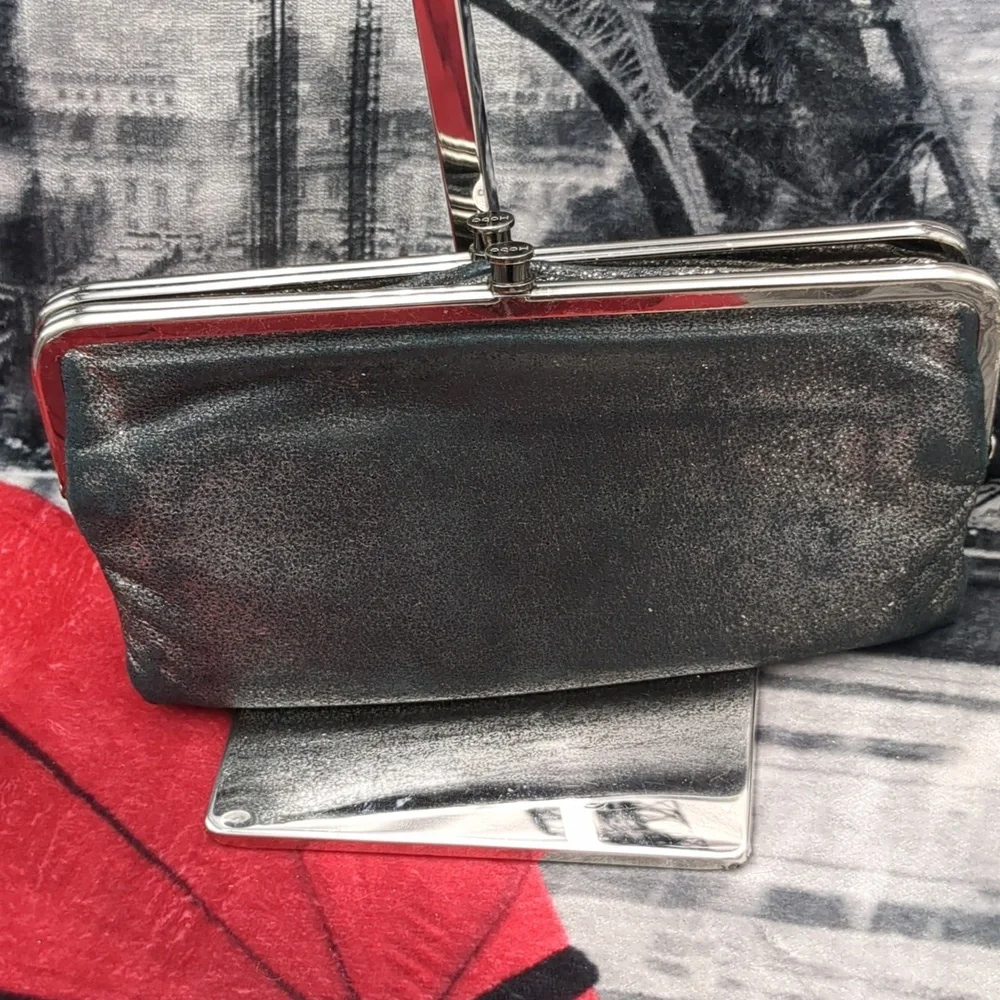 Hobo Black And Silver Clutch